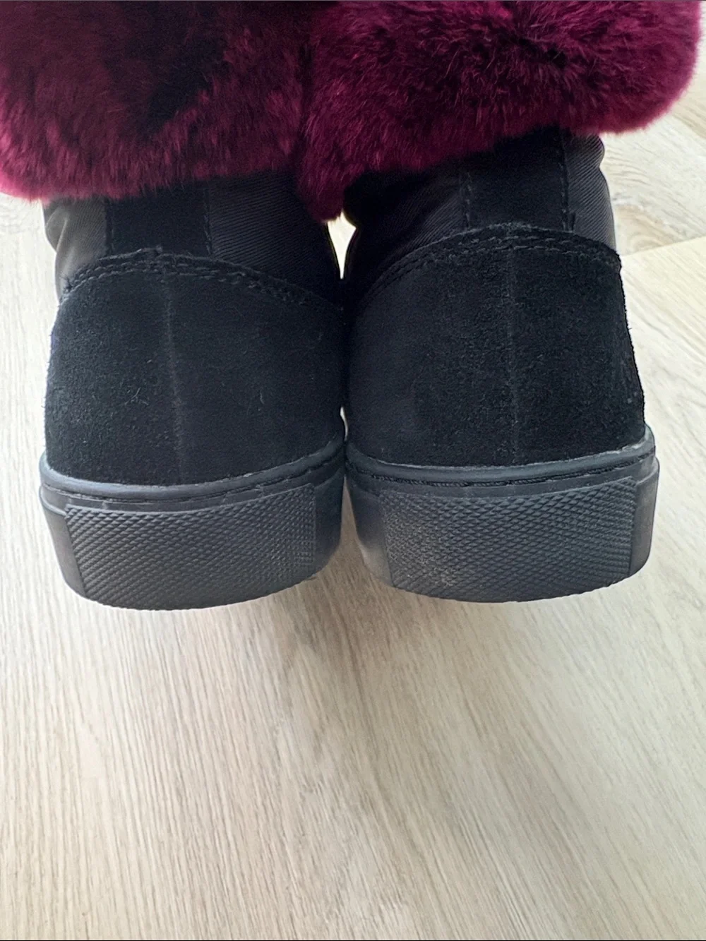 Cougar Danica Suede Waterproof Real Rabbit Fur Winter Sneaker Boot 10 cozy warm - Picture 5 of 8